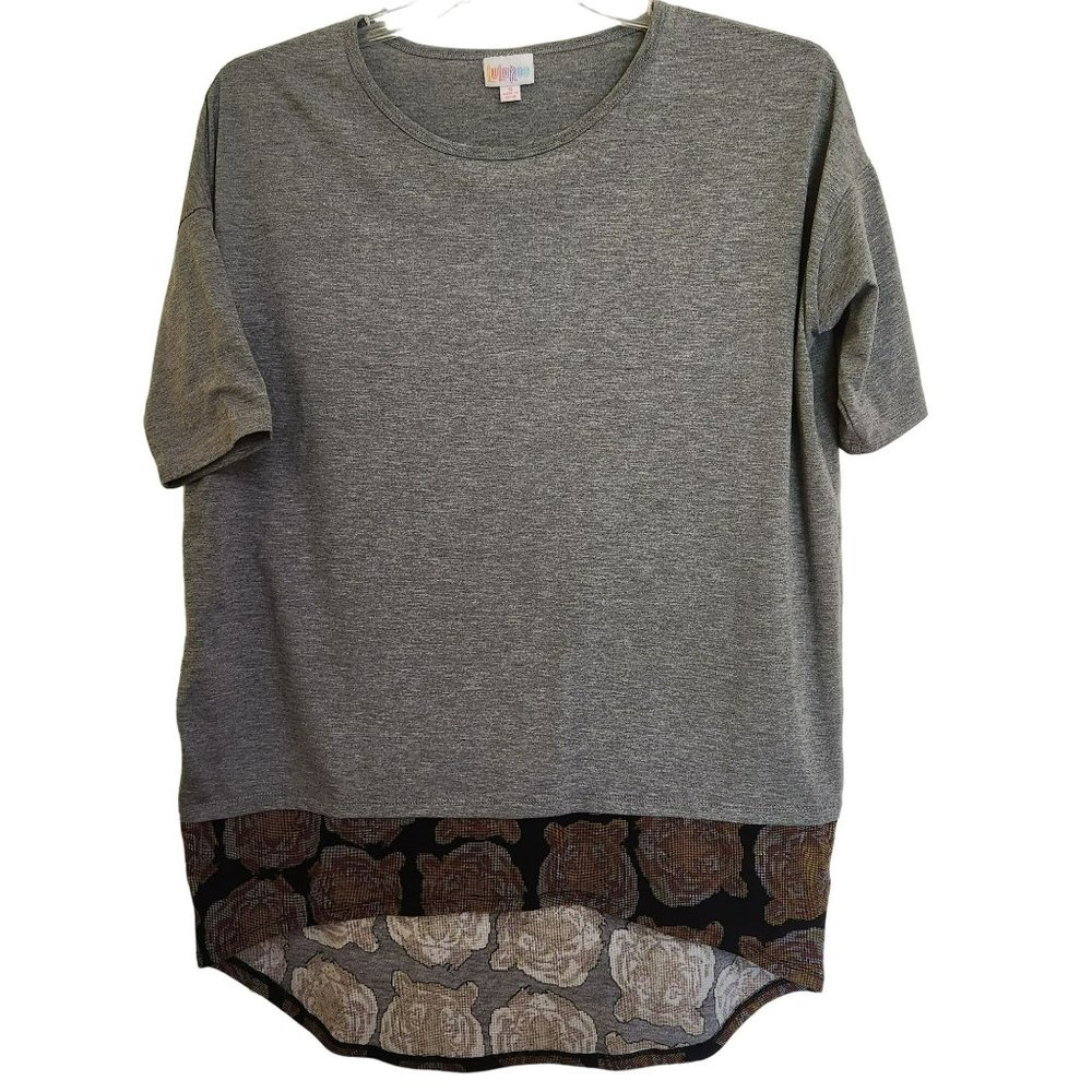 Tiger Hi Lo Shirt Tunic Mini Dress Small